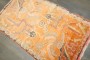 Orange Vintage Tibetan Rug No. j5291
