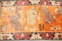 Orange Animal Motif Tibetan Rug No. j5292