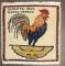 Turkish Rooster Rug Dated 1974 No. j5299