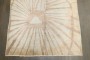 Abstract Turkish Deco Geometric Sunburst Rug No. j5306