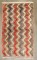 Mid Century Modern Minimalist Turkish Zig Zag Tulu Shag Rug No. j5310