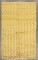 Pair of Yellow Vintage Turkish Tulu Chevron Rugs No. j5313