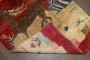 Red Chinese Baotou Pictorial Rug with Crane and Deer No. j5336