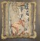 17th Century Flemish Tapestry Fragment Pillow with Classical Bearded Deity / Neptune No. j5450