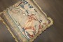 17th Century Flemish Tapestry Fragment Pillow with Classical Bearded Deity / Neptune No. j5450
