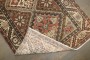 Geometric Brown Antique Persian Hamadan Rug No. j5352