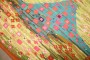 Mid-Century Modern European Abstract Space-Age Tapestry Kilim No. j5373
