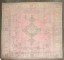 Bubble Gum Pink Square Antique Turkish Oushak Rug No. j5382