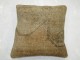 Khaki Turkish Rug Pillow No. p2985