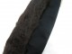 Black Mohair Rug Pillow No. p3331