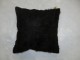 Black Mohair Rug Pillow No. p3331