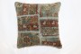 Blue Persian Patchwork Rug Pillow No. p4192