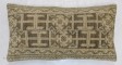 Large Neutral Turkish Oushak Rug Pillow No. p4430