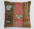 Large Turkish Square Rug Pillow No. p4565