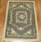 Gray Floral Turkish Konya Rug No. r1863