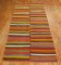 Colorful Striped Gallery Size Kilim No. r2148