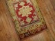 Antique Red Oushak Throw Rug No. r3285