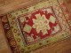 Antique Red Oushak Throw Rug No. r3285