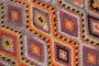 Dazzling Vintage Turkish Kilim No. r3334