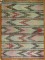 Vintage Shabby Chic Square Kilim No. r3876