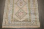 Geometric Vintage Turkish Pop Of Pink Accent Rug No. r4164