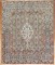 Persian Brown Bibikabad Small Square Rug No. r4205