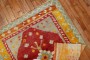 Colorful Turkish Tulu Scatter Square Rug No. r4769