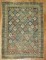 Worn Caucasian Square Rug No. r4815