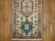 Skinny Ivory Antique Persian Heriz Runner No. r4857