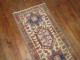 Skinny Ivory Antique Persian Heriz Runner No. r4857