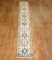 Skinny Ivory Antique Persian Heriz Runner No. r4857