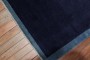 Minimalist Blue Chinese Square Size Mat No. r4937