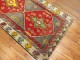 Colorful Vintage Turkish Kars Wide Runner No. r4953