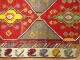 Colorful Vintage Turkish Kars Wide Runner No. r4953