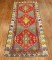 Colorful Vintage Turkish Kars Wide Runner No. r4953