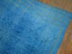 Wild Blue Vintage Turkish Mohair Rug No. r5000