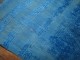 Wild Blue Vintage Turkish Mohair Rug No. r5000