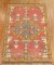 Antique Oushak Throw Rug No. r5062