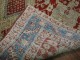 Red Field Icy Blue Border Antique Heriz Rug No. r5195