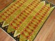 Abstract Turkish Deco Scandinavian Inspired Coral Green Pile Rug No. r5205