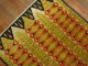 Abstract Turkish Deco Scandinavian Inspired Coral Green Pile Rug No. r5205