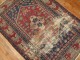 Quirky Red Blue Distressed Turkish Rug No. r5210