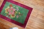 Art Deco Chinese Floral Mat Rug No. r5238