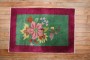 Art Deco Chinese Floral Mat Rug No. r5238