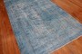 Blue Over-dye Worn Rug No. r5269