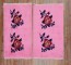 Bright Pink Floral Motif Vintage Turkish Rugs No. r5288