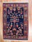 Jewel Toned Navy Persian Sarouk Rug No. r5355