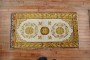 Ivory Gold Antique Khotan Scatter Rug No. r5364