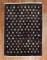 Primitive Turkish Contemporary Box Square Pattern Rug No. r5378