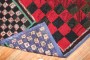 Checkerboard American Hooked Rug No. r5386